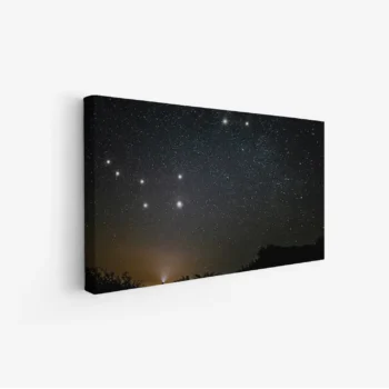 لوحات مناظر طبيعية لسماء مرصعة بالنجوم مع ألوان داكنة وجو هادئ، لوحات جدارية أنيقة، لوحات فخمة.