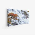 لوحات مناظر طبيعية تتضمن شلالات مائية وأشجار ملونة، ألوان زاهية وجو هادئ. لوحات فنية عصرية، لوحات جدارية للمنزل، لوحات أنيقة.