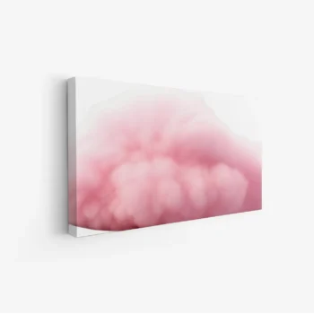 لوحة طبيعة هادئة بألوان وردية ناعمة تعكس شعور السكون والهدوء، لوحات فن عصري، لوحات كانفاس.
