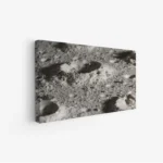 لوحة سطح القمر بتفاصيل دقيقة وألوان رمادية، مناظر طبيعية، لوحات كانفاس فخمة، لوحات جدارية أنيقة.