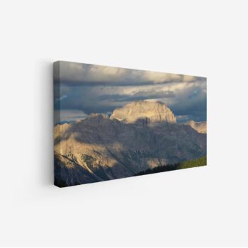 لوحة جبال - قمة جبلية - سماء غائمة - درامي - لوحات طبيعة - لوحات كانفاس