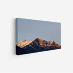 لوحة جبال - قمة جبلية - سماء زرقاء - هادئ - لوحات طبيعة - لوحات كانفاس