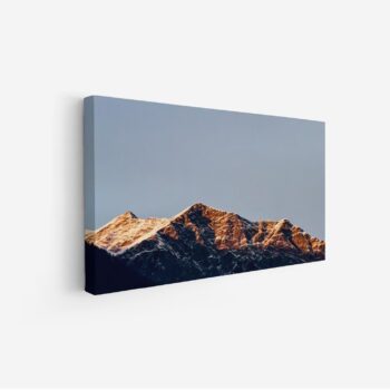 لوحة جبال - قمة جبلية - سماء زرقاء - هادئ - لوحات طبيعة - لوحات كانفاس