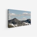 لوحة جبال - قمة جبلية - سماء زرقاء مع سحب - هادئ - لوحات طبيعة - لوحات كانفاس