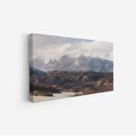 لوحة جبال - قمة جبلية - غيوم خفيفة - هادئ - لوحات طبيعة - لوحات كانفاس