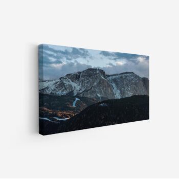 لوحة جبال - قمة جبلية - سماء غائمة - هادئ - لوحات طبيعة - لوحات كانفاس