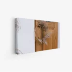 لوحة طبيعة هادئة - باب خشبي - ألوان دافئة - هادئ - لوحات طبيعة - لوحات كانفاس