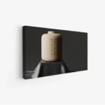 لوحة فخار - وعاء مزخرف - خلفية داكنة - أنيق - لوحات فنية مودرن - لوحات كانفاس