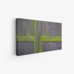 لوحة جدران - أبواب خشبية - ألوان داكنة - هادئ - لوحات فنية مودرن - لوحات كانفاس