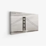 لوحة جسر - هيكل معدني - سماء ضبابية - هادئ - لوحات فنية مودرن - لوحات كانفاس