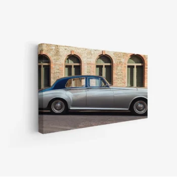 لوحة سيارات - سيارة كلاسيكية - جدران حجرية - حضاري - لوحات فنية مودرن - لوحات كانفاس