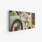 لوحة سيارات - سيارة كلاسيكية - خلفية طبيعية - حيوية - لوحات فنية مودرن - لوحات كانفاس