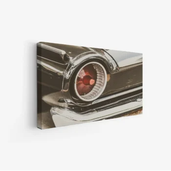 لوحة سيارات - مصباح خلفي - ألوان دافئة - كلاسيكي - لوحات فنية مودرن - لوحات كانفاس