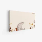 لوحة طبيعة هادئة - عناصر هندسية - ألوان دافئة - هادئ - لوحات فن عصري - لوحات كانفاس تجريدية