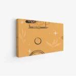 لوحة طبيعة هادئة - أشكال هندسية - ألوان دافئة - مريح - لوحات فن عصري - لوحات كانفاس تجريدية