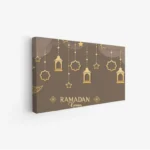لوحة كانفاس رمضان | ديكور روحاني أنيق للبيت - لوحة رمضانية على كانفاس - لمسة إيمانية للمجلس والصالة لوحات كانفاس رمضانية فخمة - هدية رمضان مثالية