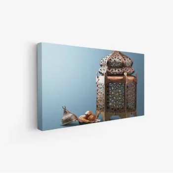 لوحة كانفاس رمضان | ديكور روحاني أنيق للبيت - لوحة رمضانية على كانفاس - لمسة إيمانية للمجلس والصالة لوحات كانفاس رمضانية فخمة - هدية رمضان مثالية