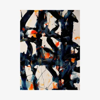 لوحات جدارية تجريدية مودرن كانفس كبيرة فخمة هندسية تعبيرية للمنزل