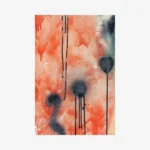 لوحات جدارية تجريدية مودرن كانفس كبيرة فخمة هندسية تعبيرية للمنزل