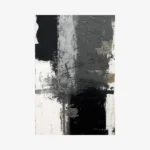 لوحات جدارية تجريدية مودرن كانفس كبيرة فخمة هندسية تعبيرية للمنزل