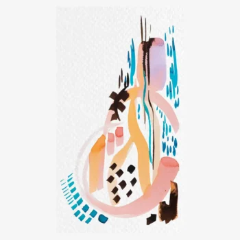 لوحات جدارية تجريدية مودرن كانفس كبيرة فخمة هندسية تعبيرية للمنزل