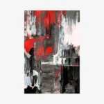 لوحات جدارية تجريدية مودرن كانفس كبيرة فخمة هندسية تعبيرية للمنزل