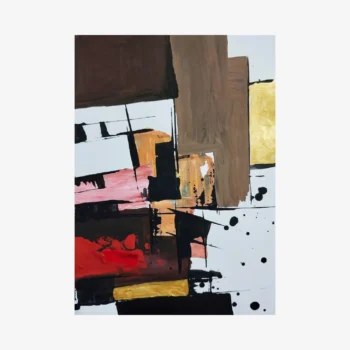 لوحات جدارية تجريدية مودرن كانفس كبيرة فخمة هندسية تعبيرية للمنزل