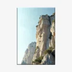 لوحة جبال - صخور شاهقة - سماء زرقاء - هادئ - لوحات طبيعة - لوحات كانفاس، لوحات جدارية